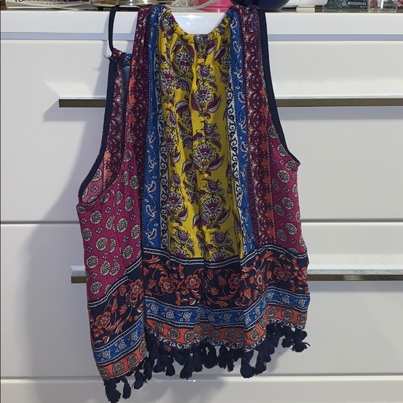 Multicolored Soprano Cropped Tank Top - Picture 3 of 3